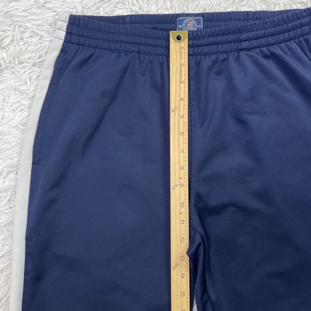 Polo Ralph Lauren Pants Mens Large Blue 2012 London Olympics Ankle Zip Track L - Picture 7 of 10